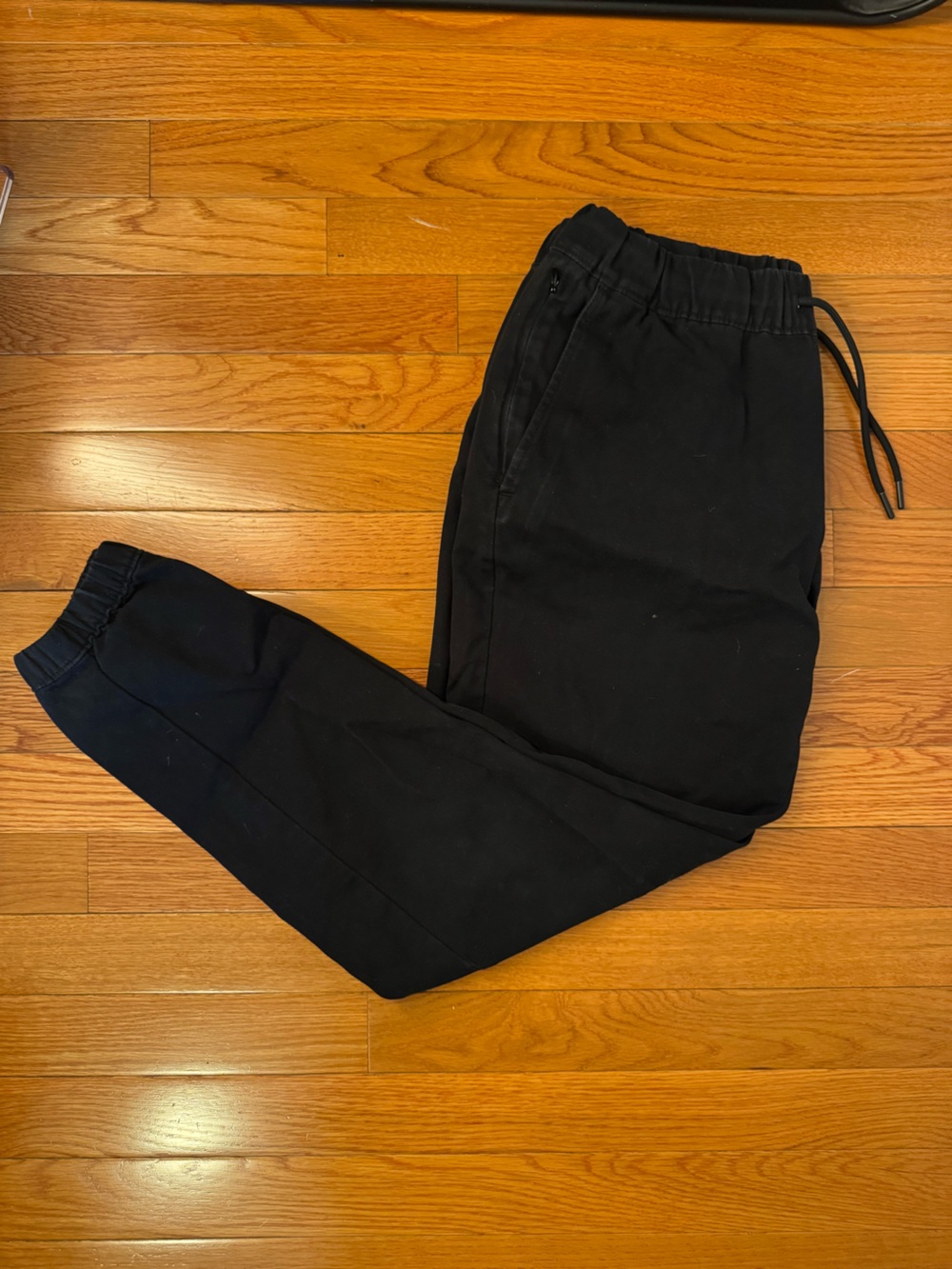 Abercrombie & Fitch Black Cotton Stretch Joggers Size Small